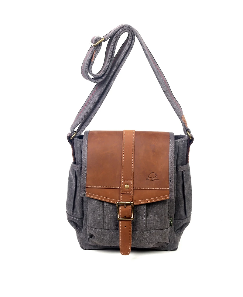 Tsd Brand Turtle Ridge Canvas Crossbody Bag