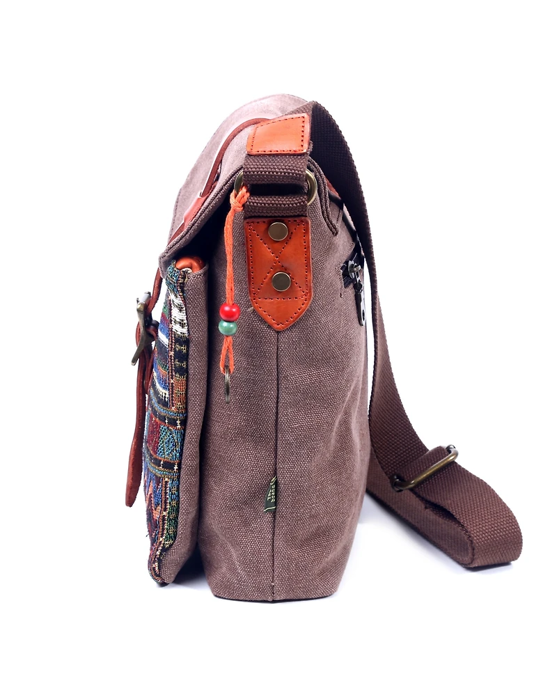 Tsd Brand Four Season Canvas Crossbody Bag