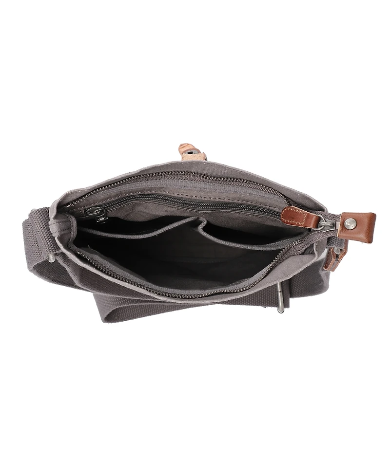Tsd Brand Forest Canvas Crossbody Bag