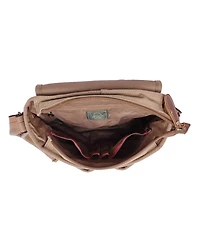 Tsd Brand Turtle Ridge 4-Pocket Canvas Crossbody Bag