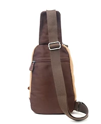 Tsd Brand Hidden Woods Canvas Sling Bag