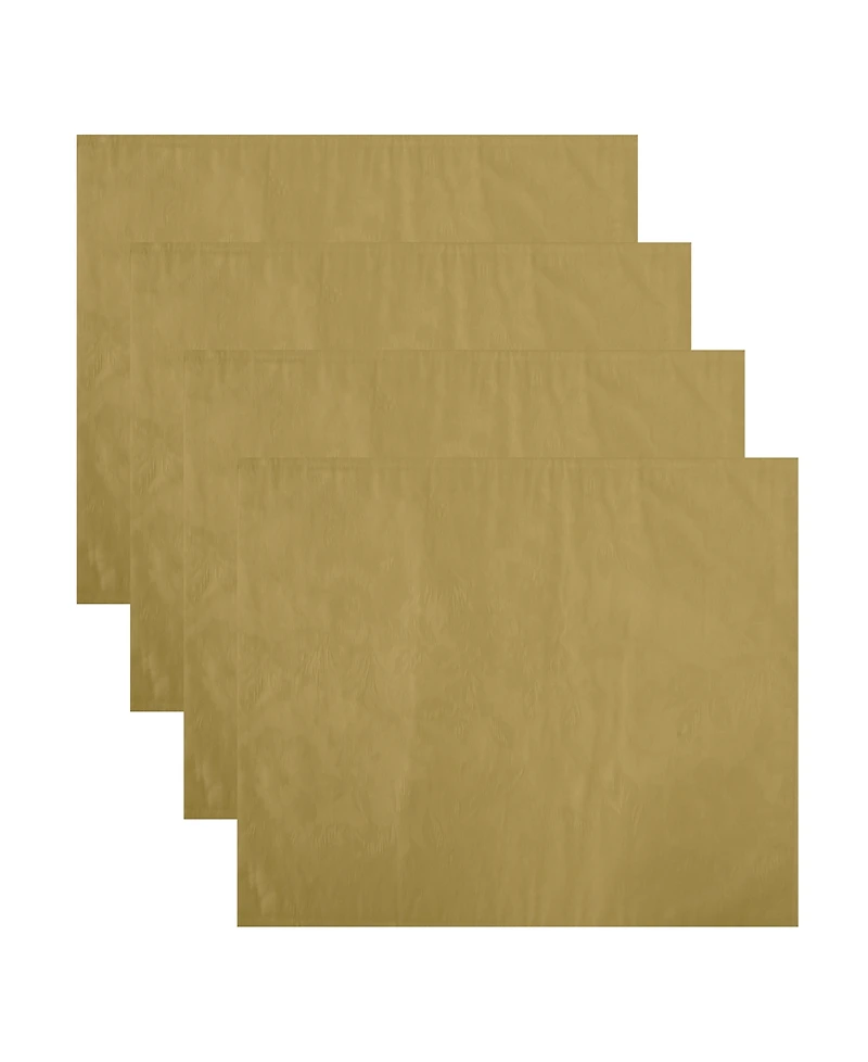 Elrene Poinsettia Elegance Jacquard Holiday Placemat, Set of 4