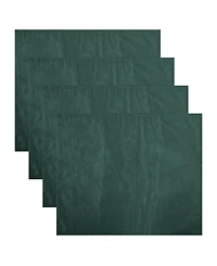 Elrene Poinsettia Elegance Jacquard Holiday Placemat, Set of 4