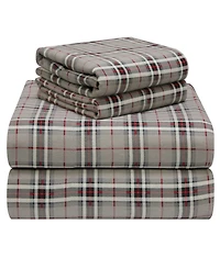 Pointehaven Plaid Flannel Sheet Set