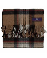 Prince of Scots Highland Tartan Tweed Merino Wool Throw, 55" x 72"
