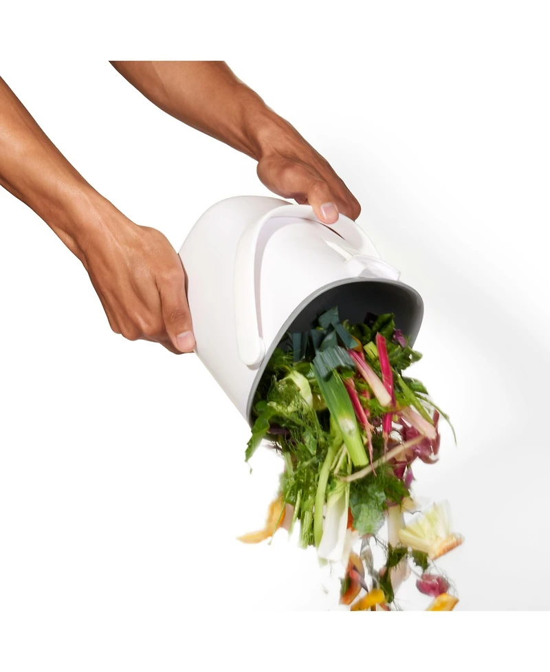 Oxo Easy Clean 0.75 Gallon Compost Bin, White