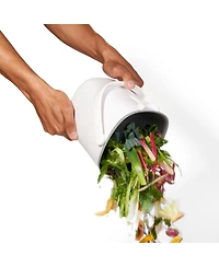 Oxo Easy Clean 0.75 Gallon Compost Bin, White