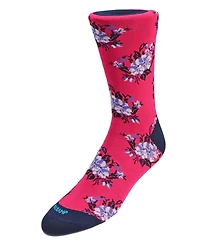 Duchamp London Men's Floral Dress Sock