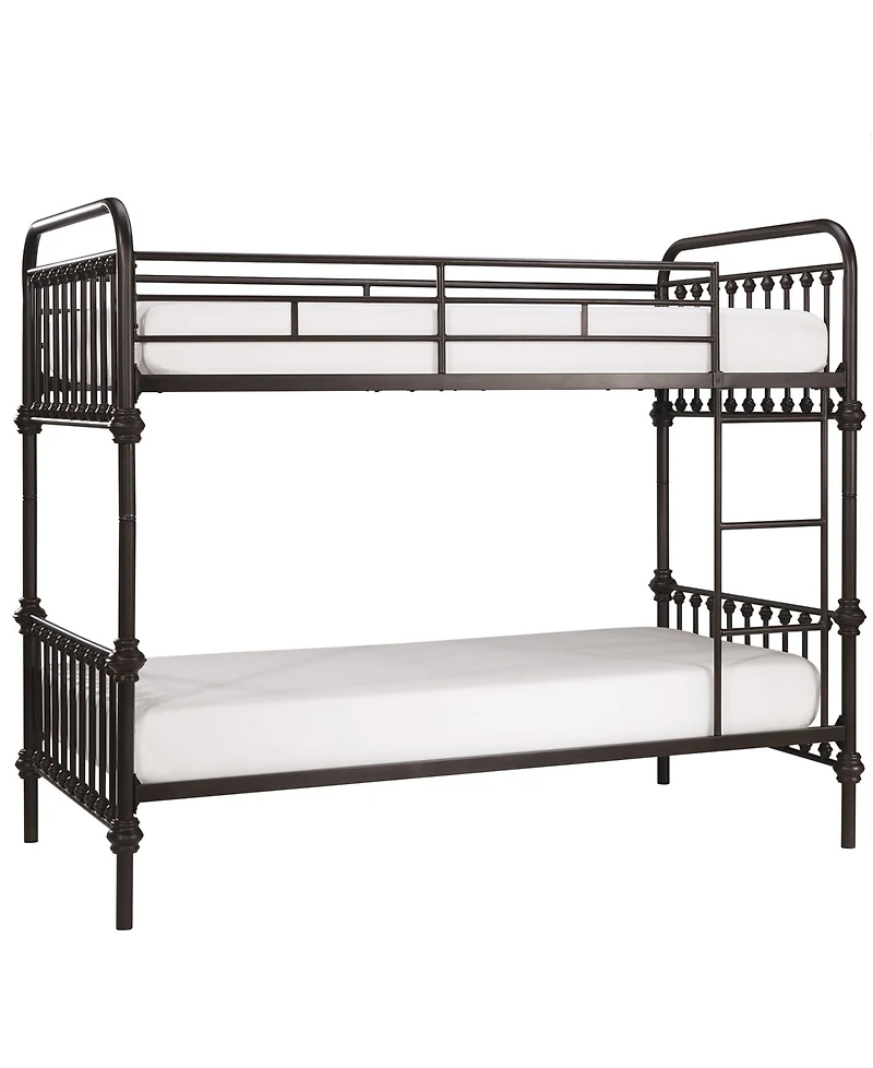 iNSPIRE Q Calvados Antique Metal Bunk Bed, Twin