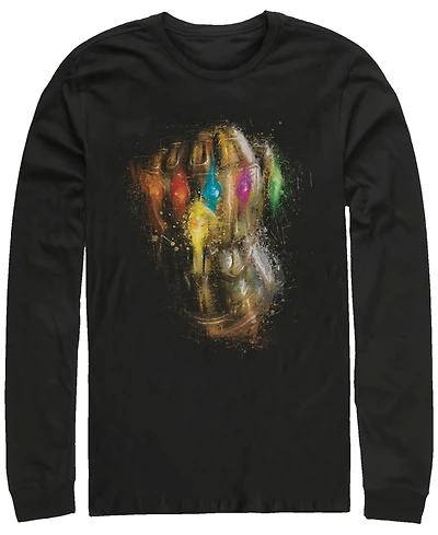Marvel Men's Avengers Endgame Thanos Gauntlet Fist, Long Sleeve T-shirt