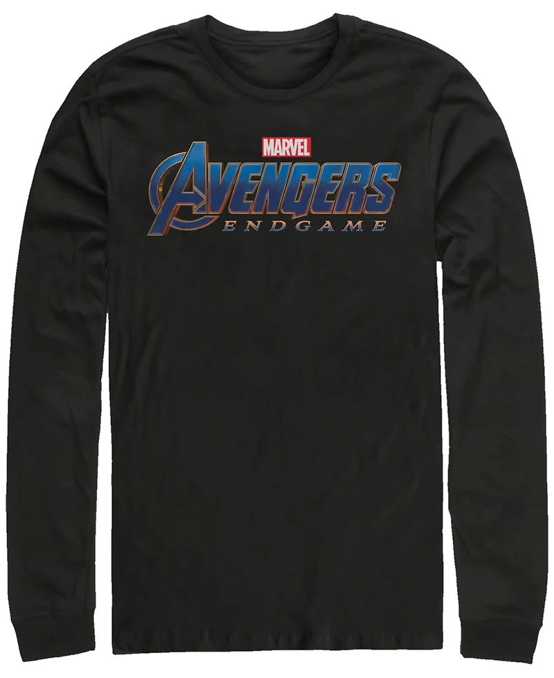 Marvel Men's Avengers Endgame Logo, Long Sleeve T-shirt