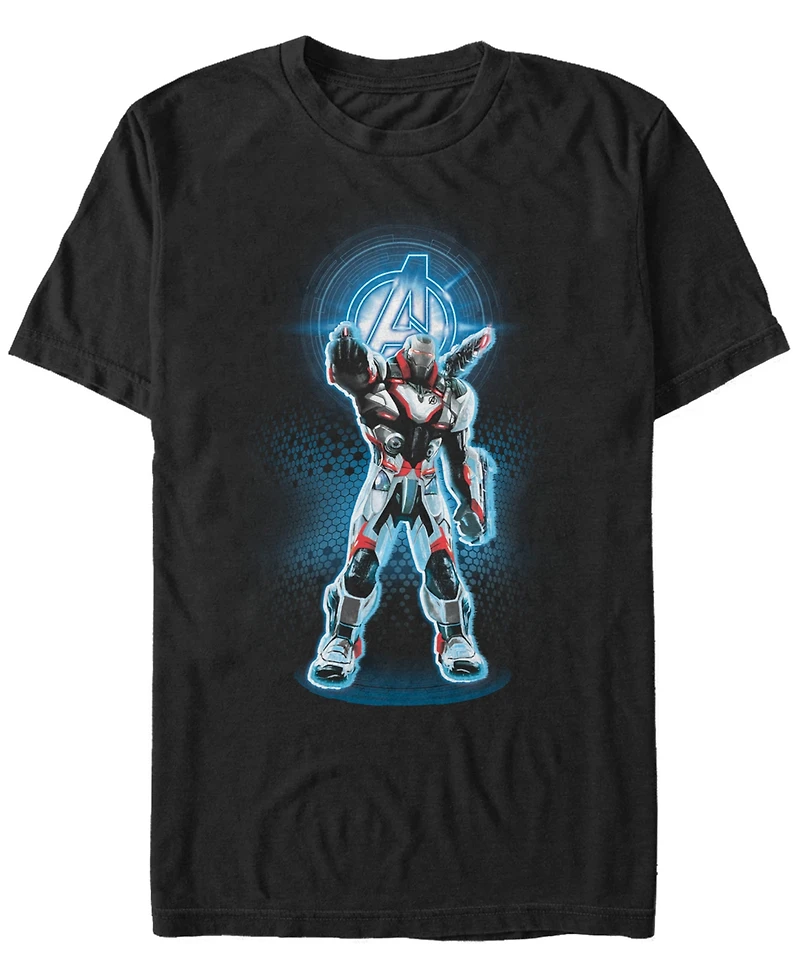 Marvel Men's Avengers Endgame War Machine Armor Suit, Short Sleeve T-shirt