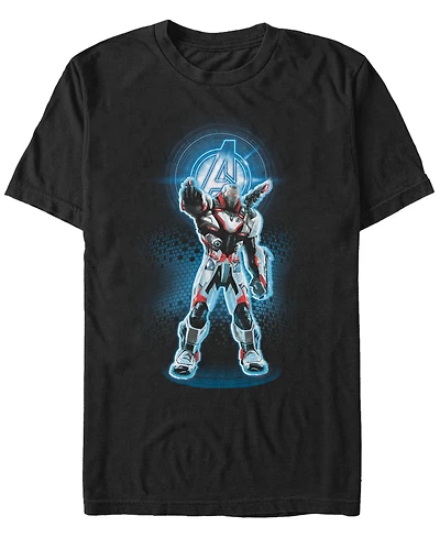 Marvel Men's Avengers Endgame War Machine Armor Suit, Short Sleeve T-shirt