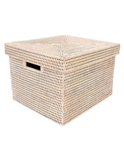 Artifacts Trading Company Artifacts Rattan Storage Box with Lid - Letter File