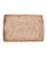 Artifacts Trading Company Rattan Rectangular Tray High Handles
