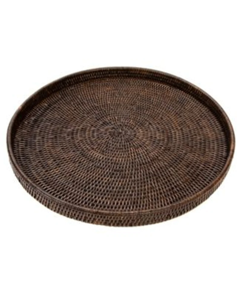 Artifacts Trading Company Rattan Round Tray Collection