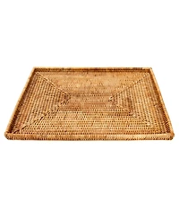 Artifacts Rattan Rectangular Flat Tray