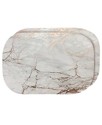 Dainty Home Foiled Marble Granite Thick Cork Heat Resistant 12" x 18" Placemats - Set of 2