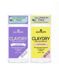 Zion Health Lavender Plus Lemonade Deodorant Duo, 5.6oz