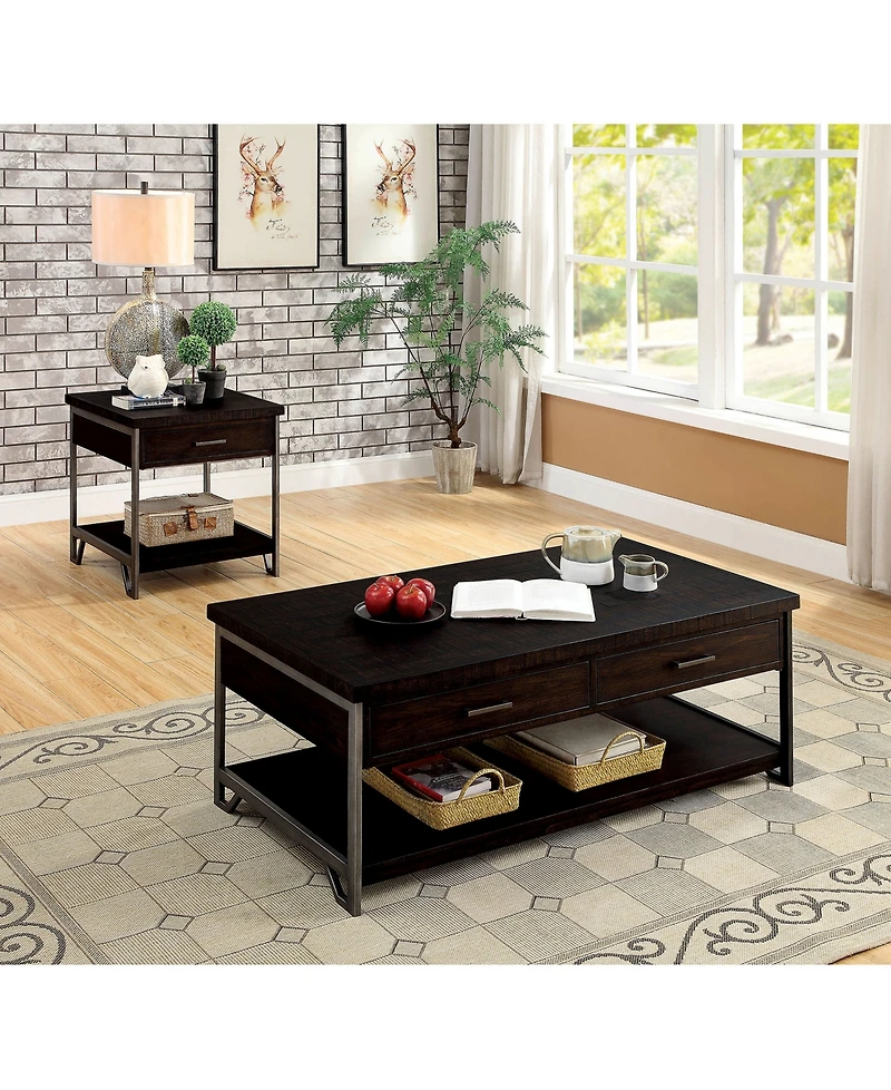 Furniture of America Malleena 1 Drawer End Table