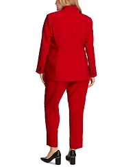 Vince Camuto Plus One-Button Notch-Collar Blazer