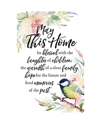 Dexsa May this Home Woodland Grace Series Wood Plaque with Easel, 6" x 9"