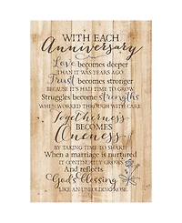 Dexsa with Each Anniversary New Horizons Wood Plaque with Easel, 6" x 9"