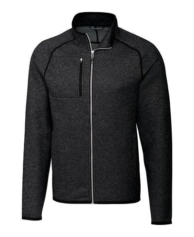 Cutter & Buck Men's Mainsail Sweater-Knit Full Zip Jacket