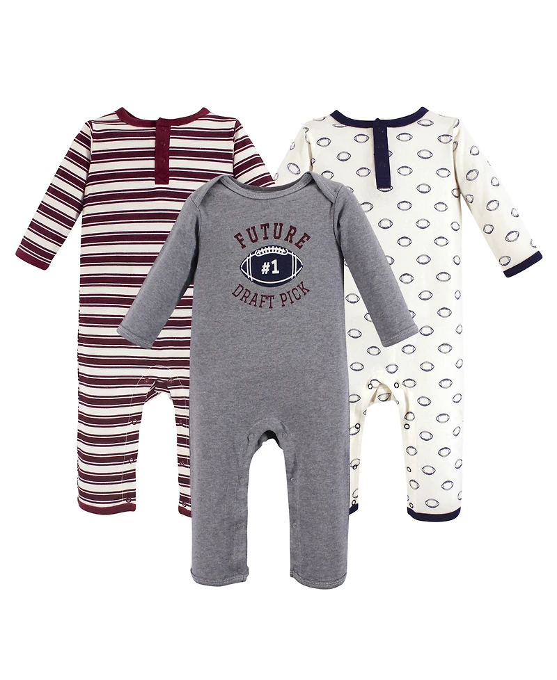 Hudson Baby Boys 3Pk Coverall