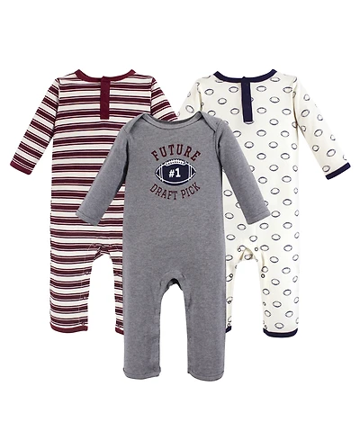 Hudson Baby Boys 3Pk Coverall