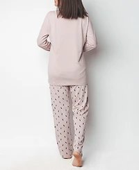 Mood Pajama Soft Feather Long- Sleeve Set