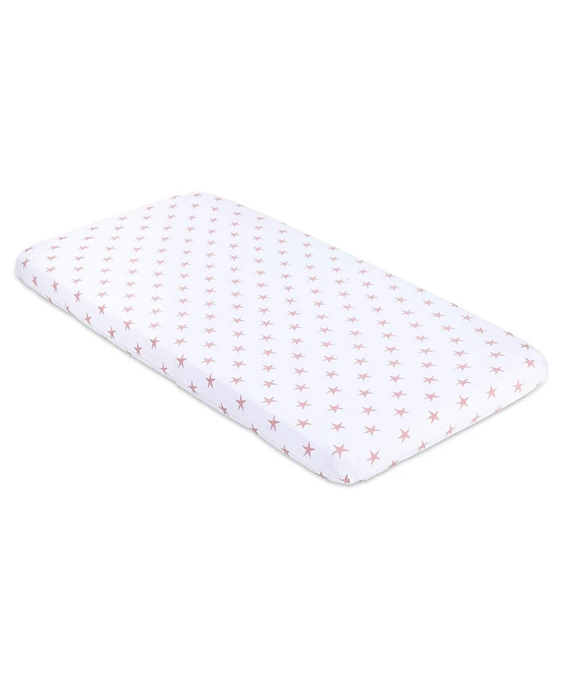 Ely's & Co. Baby Fitted Bassinet Sheet 100% Combed Jersey Cotton