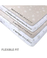 Ely's & Co. Baby Pack N Play Portable Crib Sheet ( Pack of 2 )