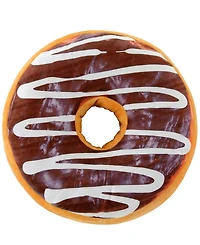 Cheer Collection Reversible Photoreal Donut Decorative Pillow, 16" Round