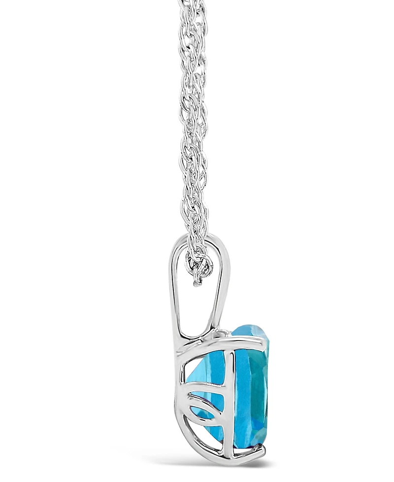 Blue Topaz (2-1/3 ct. t.w.) Pendant Necklace Sterling Silver. Also Available Amethyst (1-5/8