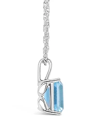 Sky Blue Topaz (3 ct. t.w.) Pendant Necklace Sterling Silver. Also Available Rose Quartz