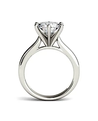 Moissanite Solitaire Engagement Ring 3-1/10 ct. t.w. Diamond Equivalent 14k White or Yellow Gold