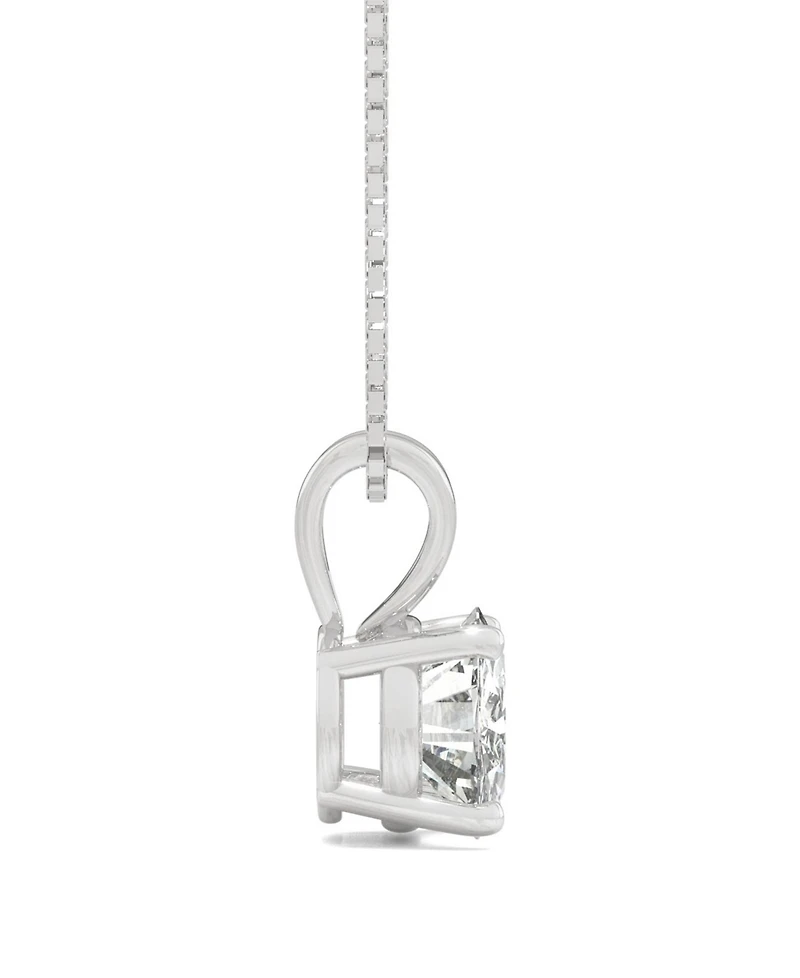 Moissanite Solitaire Pendant 1 ct. t.w. Diamond Equivalent 14k White or Yellow Gold