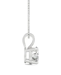 Moissanite Solitaire Pendant 1 ct. t.w. Diamond Equivalent 14k White or Yellow Gold