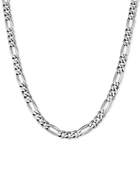 Figaro Link 22" Chain Necklace 18k Gold-Plated Sterling Silver or