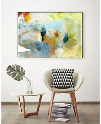 Giant Art 40" x 30" Deviation Ii Art Block Framed Canvas