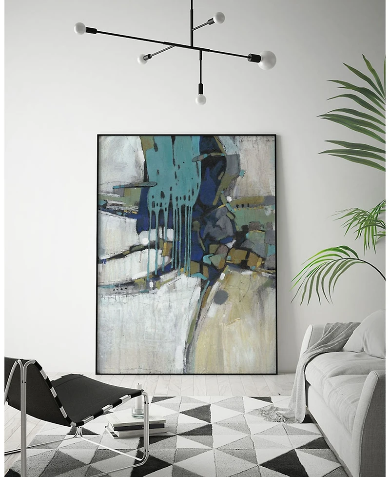 Giant Art 28" x 22" Separation Ii Art Block Framed Canvas