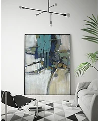 Giant Art 28" x 22" Separation Ii Art Block Framed Canvas