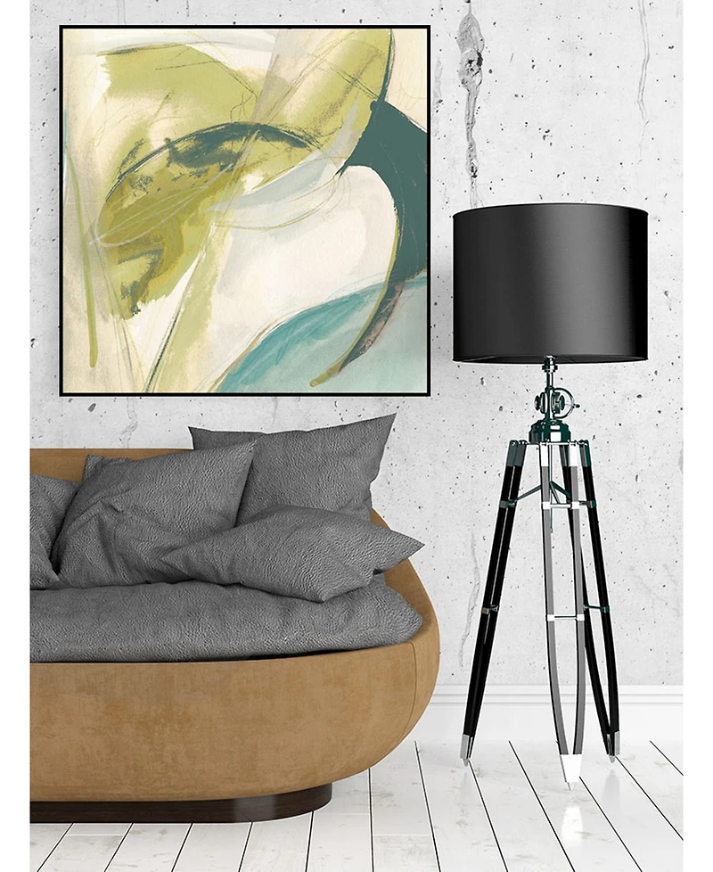 Giant Art 30" x 30" Vertigo Note Ii Art Block Framed Canvas