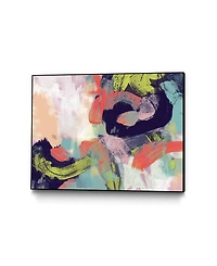 Giant Art 40" x 30" Vibrant Spring Ii Art Block Framed Canvas