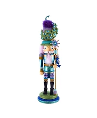 Kurt Adler 17.5-Inch Hollywood Peacock Hat Nutcracker