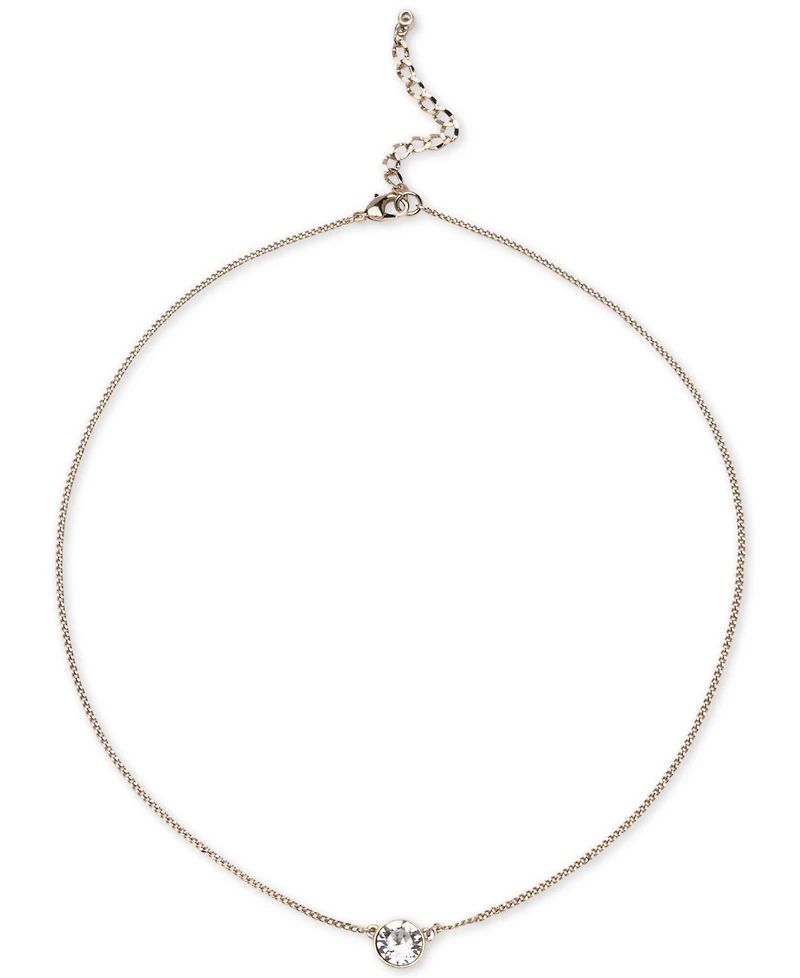 Givenchy, Crystal Pendant Necklace, 16" + 2" Extender