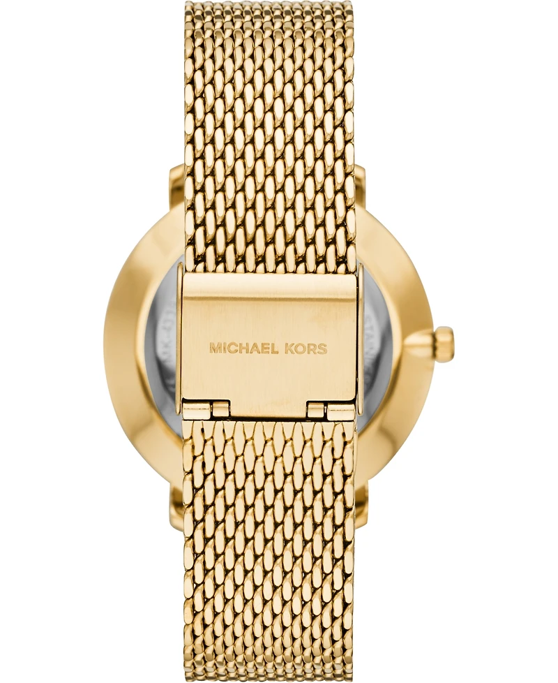 Michael Kors Women's Pyper Gold-Tone Stainless Steel Mesh Bracelet Watch 38mm