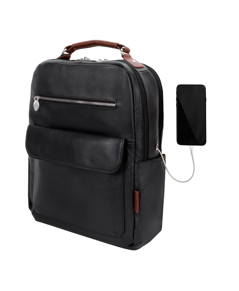 Mcklein Logan 17" Dual-Compartment Laptop Tablet Backpack