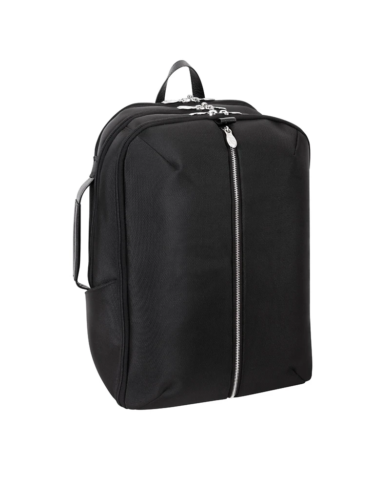 Mcklein Englewood 17" Nylon Triple Compartment Laptop Tablet Weekend Backpack